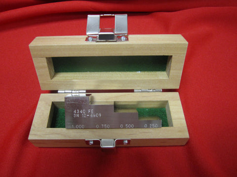 4-Step Wedge, Steel, with Case and Dimensional Certification